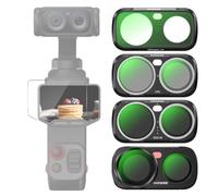 NEEWER ND CPL Filtro Objetivo Set Compatible con Insta360 Luna Ultra Solo | Variable ND 2-32, Polarizador Circular, Negra Difusión 1/4 Filtro Niebla Cine Efecto, 0,75x Gran Angular Objetivo, Magnético