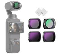 NEEWER ND CPL Filtros Kit Compatible con dji Osmo Pocket 3 Creator Combo Accesorios, Juego de Filtros Polarizadores Circulares Magnéticos HD Multicapa ND16, ND64 y ND256 con 2 Paños Limpieza
