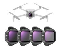 NEEWER ND Filter Set Compatible con dji Mini 5 Pro Drone (ND8+ND16+ND32+ND64), Snap On Densidad Neutra Cristal Optico Multicapa Objetivos Filtros Cámara len Filter Drones Accesorio Fotografía, 4 Pack
