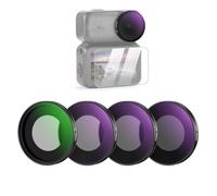 NEEWER ND Filter Set Compatible con dji Osmo Nano (ND8/16/32/CPL), Atornillar Cámara Acción Objetivo Densidad Neutra Filtro Multicapa Cristal Óptico Accesorios con Protector Pantalla, 4 Paquetes