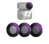 NEEWER ND Filter Set Compatible con dji Osmo Nano (ND8/16/32), Screw On Action Camera Filtro Objetivos Densidad Neutra Vidrio Optico Multicapa Accesorios Fotografía con Protector Pantalla, 3 Packs