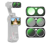 NEEWER ND Filtro Juego Compatible con Insta360 Luna Ultra Gimbal Cámara Solo, Densidad Neutra Variable (ND2-32) + CPL + 1/4 Black Diffusion para el Efecto Vinematográfico de Niebla, FL-L03