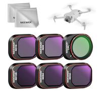 NEEWER ND Filtro Set Compatible con dji Mini 4 Pro, Paquete de 6 Filtros Densidad Neutra Polarizadores Circulares Cristal Optico HD Multicapa ND8 ND16 ND32 ND64 ND128 CPL, Accesorios Drones, 2 Paños