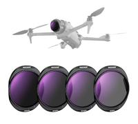 NEEWER ND Filtros Compatible con dji Mavic 4 Pro (Paquete de 4), ND8/PL + ND16/PL + ND32/PL + ND64/PL Filtro Lente Dron Densidad Neutra Vidrio Optico Multicapa Polarización Circular Rosca & Estuche