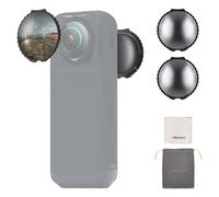 NEEWER ND Filtros Compatible con Insta360 X5, ND32 Filtro Objetivo Juego, 5 Pasos Reducción de Luz Rosca Detección Automática Vidrio Óptico Multicapa Densidad Neutra, Accesorio para Action Cam, 2 Pack