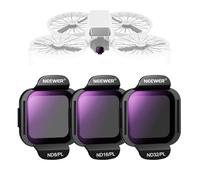 NEEWER ND/PL Accesorios Filtro Set Compatible con dji Flip Drone (Paquete de 3), ND8/PL ND16/PL ND32/PL Kit Filtro Lente ND Polarizado de Densidad Neutra de Vidrio Optico HD Multicapa Snap On, FL-N37