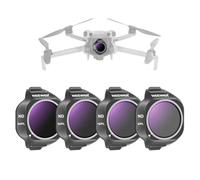 NEEWER ND/PL Filter Set Compatible con dji Mini 5 Pro Drone Camera (ND8/PL+ND16/PL+ND32/PL+ND64/PL), Snap On Densidad Neutra Polarizado ND Objetivos Filtro Multicapa Accesorios Fotografía, 4 Pack