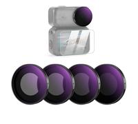 NEEWER ND/PL Filter Set Compatible con dji Osmo Nano (ND8/PL+ND16/PL+ND32/PL+ND64/PL), Screw On Densidad Neutra Polarizado ND Action Camera Objetivos Filtro Accesorios con Protector Pantalla, 4 Packs