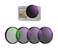 NEEWER Juego de filtros ND/PL compatible solo con DJI Osmo Action 6, ND8/PL+ND16/PL+ND32/PL+ND64/PL, filtros polarizados de densidad neutra CPL para lentes de cámara de acción HD, accesorios de