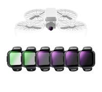 NEEWER ND/PL Accesorios Filtro Set Compatible con dji Flip Drone (Paquete de 6), ND8/PL ND16/PL ND32/PL ND64/PL PL UV Snap On HD Vidrio Optico Kit Filtro Lente ND Polarizado Densidad Neutra, FL-N35