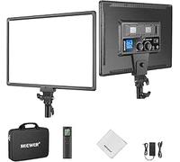 NEEWER NL288 LED Panel de luz de vídeo, 45 W, 4800 Lux, 3200 K-5600 K, CRI97+, Regulable, Color de 18 Pulgadas, luz para fotografía de Estudio Suave, Mando a Distancia, paño de Limpieza, batería no