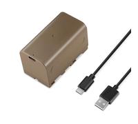 NEEWER NP-F750 - Batería de Repuesto (7000 mAh, Tiempo de Carga Completa de 5,4 Horas con Puerto/Cable USB Tipo C, batería Recargable para cámara, luz de vídeo, Monitor para Sony NP-F550 F750