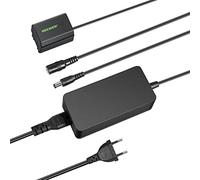 NEEWER NP-FZ100 Adaptador CA y Batería Ficticia con Cargador Acoplador CC | Compatible con Sony A1 A9 II A7R III/IV/V A7S III A7 III/IV A6600 A7C cámaras