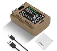 NEEWER NP-FZ100 Batería Repuesto 2400mAh Tipo C Carga Rápida 2,5Hrs con Cable USB Tipo C, Paño Limpieza, Compatible con Sony A7RV A7SIII A7IV ZV-E1 FX3 FX30 A1 A9 A9II A6700 A6600 A7C A7CII