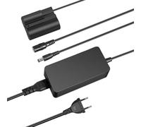 NEEWER NP-W235 - Kit de acoplador de batería simulada de Repuesto, Kit Cargador con acoplador DC/Adaptador AC/Enchufe UE, alimentación de CA para FUJIFLIM GFX 100 II GFX 100S GFX 50S II X-H2 X-H2S