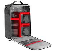 Neewer NW140S - Funda de Transporte Impermeable para cámara y Lente, 22 x 15 x 32 cm, Bolsa Acolchada Suave para Nikon Sony DSLR, 4 Lentes o Flash, gatillo, Accesorios de batería, Black, Moderno