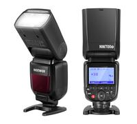 NEEWER NW700-N TTL Flash Speedlite Compatible con Nikon DSLR Cámaras, Sync Alta Velocidad 1/8000s, Salida 1/1-1/256, Función TCM, Flash Potencia Total 230, Reciclaje Rápido 0.1-2.7s,Pila No Incluida
