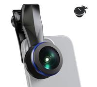NEEWER Objetivo VR de Ojo de pez de 200 ° con Rosca de 17 mm, Clip para visión panorámica, transmisión en Vivo, Paisaje Exterior, Arquitectura, Compatible con iPhone 16 Pro MAX S24 Ultra