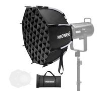 NEEWER Octagonal Softbox Kit, 17.7" Softbox Parabólico con Difusores Luz para Fotografía Estudio Grabación Video Iluminación Streaming, Compatible con Aputure 120d y Godox SL60w, NS45P