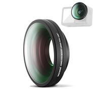 NEEWER OSMO Action FOV Boost Lente, 185° FOV Gran Angular Compatible con dji OSMO Action 4/5 Pro Accessories, Fijación por Rosca, Lente de cámara de acción, FL-B30