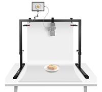 NEEWER Overhead Camera Mount Rig Soporte Cámara Cenital, Plataforma Montaje de Múltiple Dispositivo de Mesa de Acero Resistente Profesional con Abrazaderas Fondo, para Escritorio≥3,3'/1m Largo, ST100