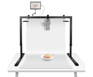 NEEWER Overhead Camera Mount Rig Soporte Cámara Cenital, Plataforma Montaje de Múltiple Dispositivo de Mesa de Acero Resistente Profesional con Abrazaderas Fondo, para Escritorio≥3,3'/1m Largo, ST100