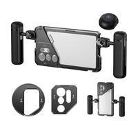 NEEWER PA082 S25 Ultra Phone Cage Soporte para Grabar con 2 Asas, Adaptador Filtro 67mm Placa Trasera Lente 17mm Adaptador Montura T Estabilizador Video Rig, Compatible con Samsung Galaxy S25 Ultra