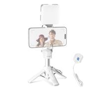 NEEWER PA986 - Mini trípode para teléfono, Ligero, Plegable, pequeño Palo para Selfie, Soporte de Escritorio con Control Remoto y Soportes de Zapata fría Compatible con iPhone, Android, Samsung, para