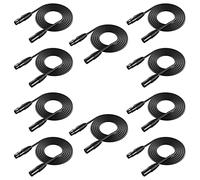 Neewer® Pack de 10 6,5 Pies/2 Metros XLR Cables de Luz de Escenario con 3-Pin Señal XLR Conexión Macho a Hembra para Luz de Cabeza Móvil Par Luz Foco con XLR de Entrada y Salida