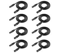 NEEWER Pack de 8 Piezas de 6,5 pies/2 m Cables Escenario luz con 3 Pines señal XLR Macho a Conector Hembra para moviendo Cabeza luz Par luz Foco de Techo con Entrada XLR y Salida