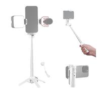 NEEWER Palo Selfie con Obturador Remoto Bluetooth Desmontable, trípode de Viaje Plegable Ligero para iPhone, Soporte de teléfono de 360°, Zapata fría para Youtube/TikTok, Vlogs en Vivo, fotografía