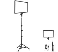NEEWER Panel de luz LED de Video de 13 Pulgadas, Kit de iluminación de Estudio con Soporte de trípode, luz Regulable de Dos Colores para transmisión de fotografía, grabación de Podcast, 3200-5600K