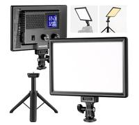 NEEWER Panel de luz LED de Video de 9 Pulgadas, cámara DSLR Regulable con Mini trípode, batería de 4000 mAh, Puertos USB Tipo C, 3200 K ~ 5600 K CRI95+ 600 Lux para fotografía, grabación de Video,