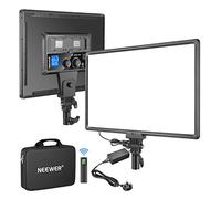 Neewer Panel de luz LED NL288 con control remoto de 2.4 G y adaptador, 45 W, 4800 Lux, 3200 K-5600 K, CRI97+, panel de luz regulable bicolor para fotografía, YouTube, transmisión en vivo, llamadas de