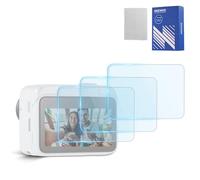 NEEWER Pantalla Protector Kit Compatible con Insta360 GO 3S, 9H HD Antiarañazos Cristal Templado Objetivos y Protector Pantalla Táctil Película Protective Film Accessories Set(3 Pack), CA169