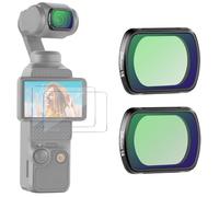 NEEWER Paquete de 2 filtros magnéticos Negros Diffusion Pro Mist de Efecto 1/4 y 1/8 compatibles con dji Osmo Pocket 3 Gimbal Camera Creator Combo Accesorios con Protectores de Pantalla de Vidrio