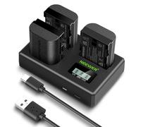 NEEWER 3 Pack 2400mAh LP-E6P/LP-E6NH/LP-E6N Batería de Repuesto y Cargador Triple USB, Compatible con Canon EOS R5 Mark II EOS R5 EOS R6 EOS R7 EOS R 5D II III IV 6D 6D II 7D 7D II 60D 70D 80D 90D