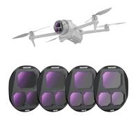 NEEWER Paquete de 4 Filtros ND Compatibles con dji Mavic 4 Pro | ND8/ND16/ND32/ND64, Tornillo On, Multicapa Vidrio Óptico, Densidad Neutra Filtro de Lente Para Drón