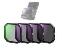 NEEWER Paquete de 4 Filtros Polarizadores ND Compatibles con Insta360 Ace Pro 2, PL/ND8/ND16/ND32 Densidad Neutra y Polarizador Kit Filtros Polarizadores Snap On Accesorios Cámara Acción, FL-A95