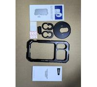 NEEWER Phone Cage Solo Compatible con iPhone 17, Estabilizador Video Rig Liberación Rápida Accesorios Kit con 67mm Filter Ring 17mm Lens Backplate T Mount Adaptador Camera Control Cap, PA158 (Negro)