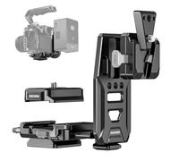 NEEWER Placa de batería de montaje en V con rieles NATO, placa base tipo Arca para cardán RS4 Pro RS3 Pro, equipo de video modular para cámara DSLR compatible con jaula de cámara de batería SmallRig V