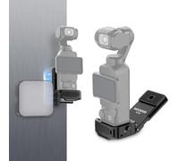 NEEWER Placa de liberación rápida Compatible con AirTag, Soporte de trípode de cámara de Metal, Adaptador de fijación rápida, Placa Base con Base Tipo Arca y Tornillo de 1/4 Pulgadas para trípode de
