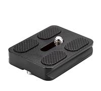 Neewer Placa de liberación rápida Universal PU-50 de Metal Negro para Cabezal de Bola para trípode (PU50 III)