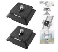 NEEWER Placa Liberación Rápida Tipo Arca con Tornillo 1/4", Adaptador Montaje Trípode Cámara, Accesorio Placa QR Compatible con dji RS Series Gimbal Stabilizer Action Camera Phone Cage, UA078