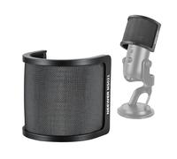 NEEWER Pop Filter - Micrófono, pantalla aislante de triple capa para micrófono de 35-55 mm de diámetro, cubierta de micrófonos cortavientos para podcast, transmisión de voz sobre canción, grabación en