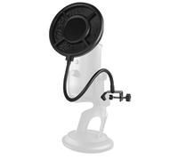 NEEWER Pop Filter para micrófono de metal, pantalla antiviento de espuma aislante para micrófono de seis capas con brazo flexible para podcast, transmisión en vivo, doblaje, canción, música, estudio