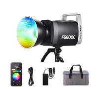 NEEWER Pro 600W RGB LED Video Light App/2.4G/DMX Control, 2500-7500K 52500lx/1m COB iluminación de Salida Continua, CRI95+/TLCI97+ Foco con Bolsa para grabación de fotografía de Estudio, FS600C