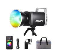 NEEWER Pro 600W RGB LED Video Luz App/2,4G/DMX Control, 2500-7500K 52500lx/m COB Luz Continua Iluminación Foco, CRI95+/TLCI97+ Foco Luz con Bolsa para Fotografía Estudio Grabación Streaming, FS600C