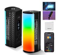NEEWER Pro Barra Luz Magnética de Mano con App Control DMX, Efectos Personalizados Grupo Luces, 360° RGB 2500K-10000K CRI97 17 Escenas 3200mAh, Luz LED Regulable para Grabación y Transmisión, TL98C