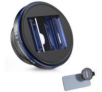 Neewer Pro - Lente Anamórfica 1.55x con Destello Azul para Teléfono, Abrazadera 17 mm y Anillo Adaptador Filtro 72 mm, Compatible con iPhone Samsung